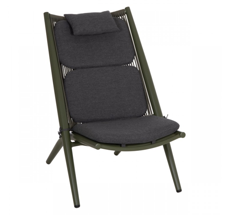 ΠΟΛΥΘΡΟΝΑ RELAX REMUS HM6642.07 ΑΛΟΥΜΙΝΙΟ & ΣΧΟΙΝΙ OLEFIN ΣΕ OLIVE GREEN 63x87x94Υεκ