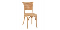 ΚΑΡΕΚΛΑ ΤΡΑΠΕΖΑΡΙΑΣ LIBERTY HM8752.11 TOON ΞΥΛΟ-ΨΑΘΑ RATTAN---Β'ΔΙΑΛΟΓΗΣ 49x54x89Υεκ