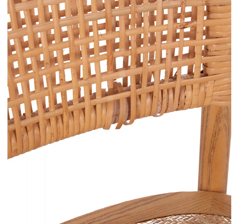 ΚΑΡΕΚΛΑ ΤΡΑΠΕΖΑΡΙΑΣ LIBERTY HM8752.11 TOON ΞΥΛΟ-ΨΑΘΑ RATTAN---Β'ΔΙΑΛΟΓΗΣ 49x54x89Υεκ