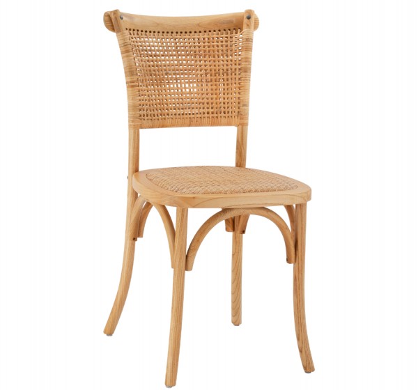 ΚΑΡΕΚΛΑ ΤΡΑΠΕΖΑΡΙΑΣ LIBERTY HM8752.11 TOON ΞΥΛΟ-ΨΑΘΑ RATTAN---Β'ΔΙΑΛΟΓΗΣ 49x54x89Υεκ