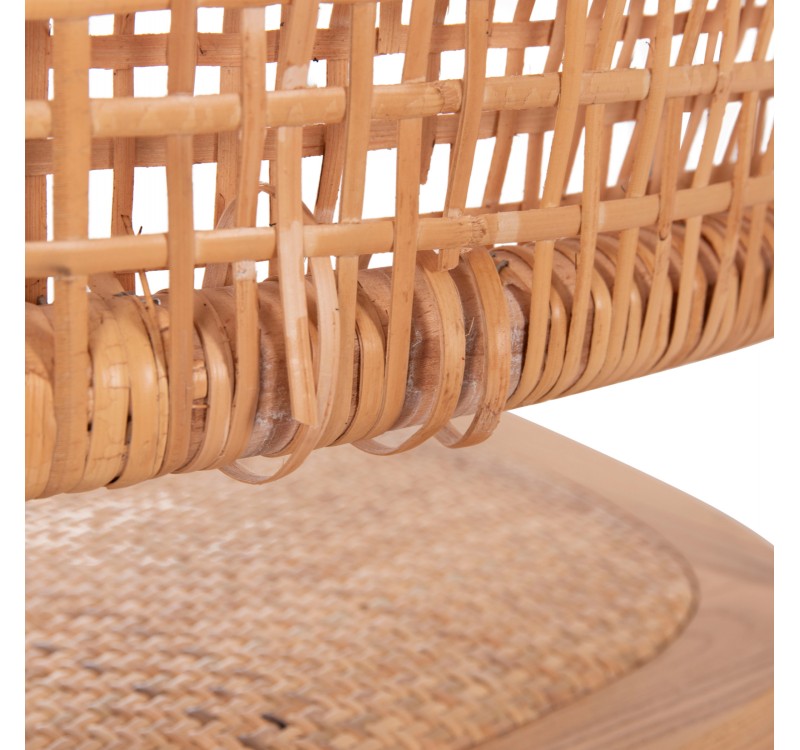ΚΑΡΕΚΛΑ ΤΡΑΠΕΖΑΡΙΑΣ LIBERTY HM8752.11 TOON ΞΥΛΟ-ΨΑΘΑ RATTAN---Β'ΔΙΑΛΟΓΗΣ 49x54x89Υεκ