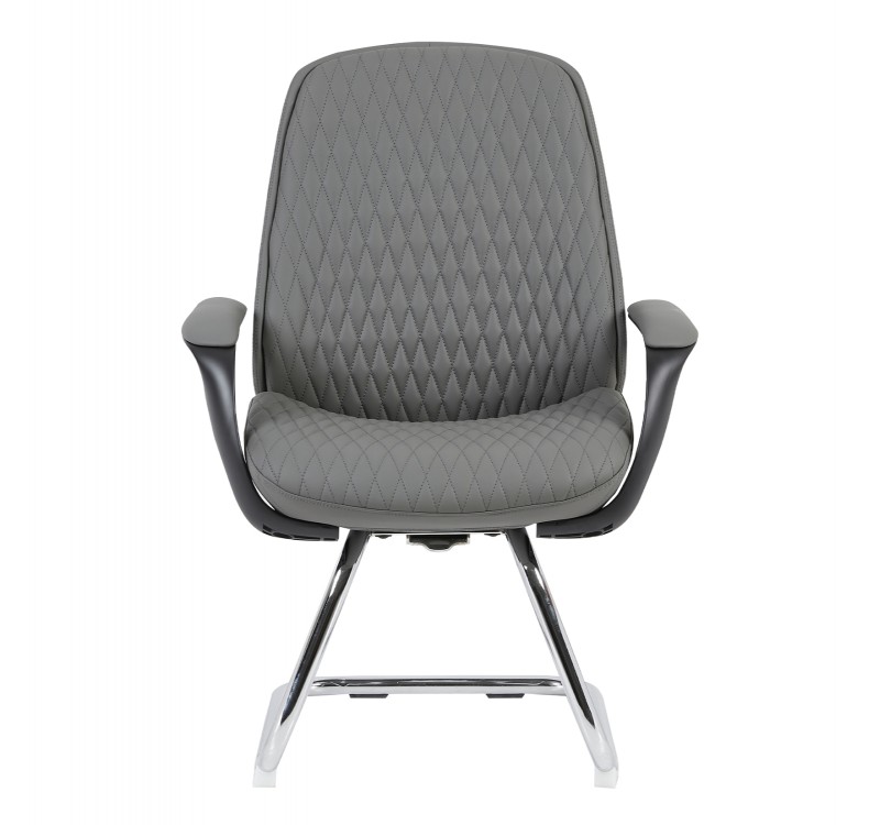 ΚΑΡΕΚΛΑ ΕΠΙΣΚΕΠΤΗ VELUM-s HM1235.10 ΓΚΡΙ PU--ΒΑΣΗ ΧΡΩΜΙΟΥ 71x60x100Υεκ.