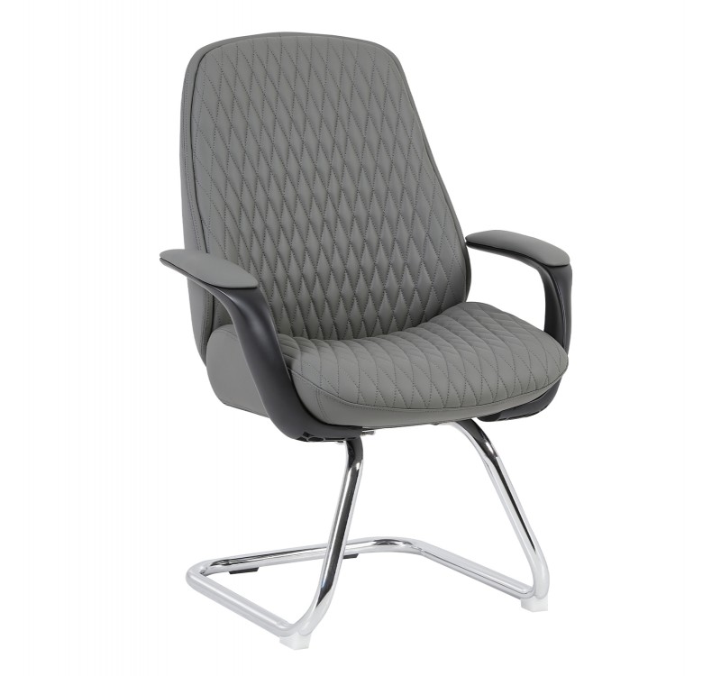 ΚΑΡΕΚΛΑ ΕΠΙΣΚΕΠΤΗ VELUM-s HM1235.10 ΓΚΡΙ PU--ΒΑΣΗ ΧΡΩΜΙΟΥ 71x60x100Υεκ.