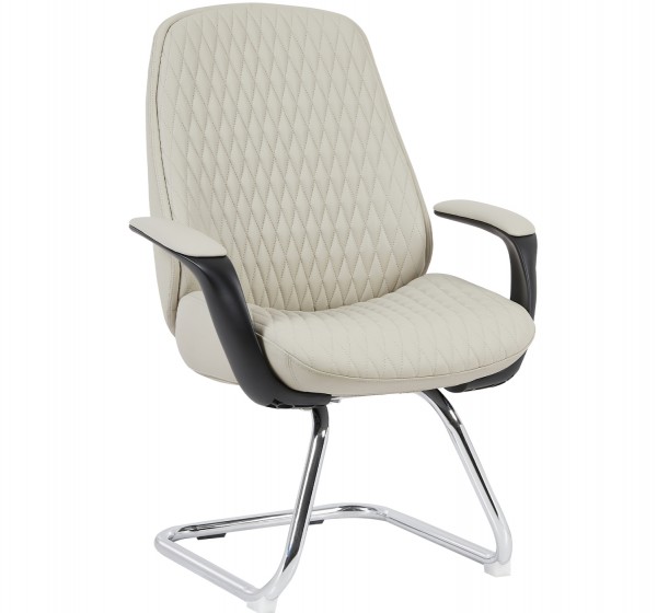 ΚΑΡΕΚΛΑ ΕΠΙΣΚΕΠΤΗ VELUM-s HM1235.02 ΜΠΕΖ PU--ΒΑΣΗ ΧΡΩΜΙΟΥ 71x60x100Υεκ.