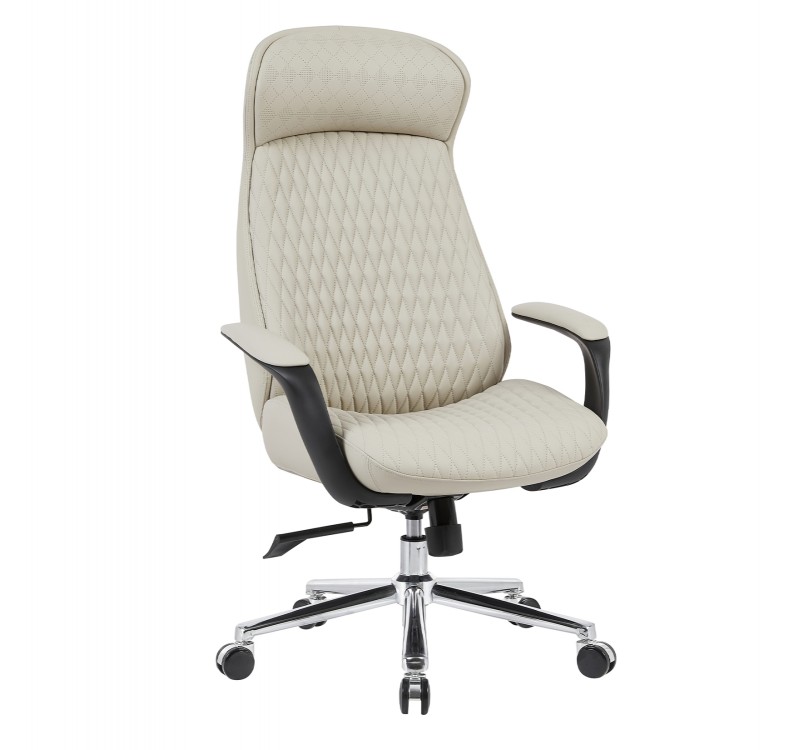 ΚΑΡΕΚΛΑ ΓΡΑΦΕΙΟΥ VELUM HM1233.02 ΜΠΕΖ PU--ΒΑΣΗ ΧΡΩΜΙΟΥ 71x69x116-122Υεκ.