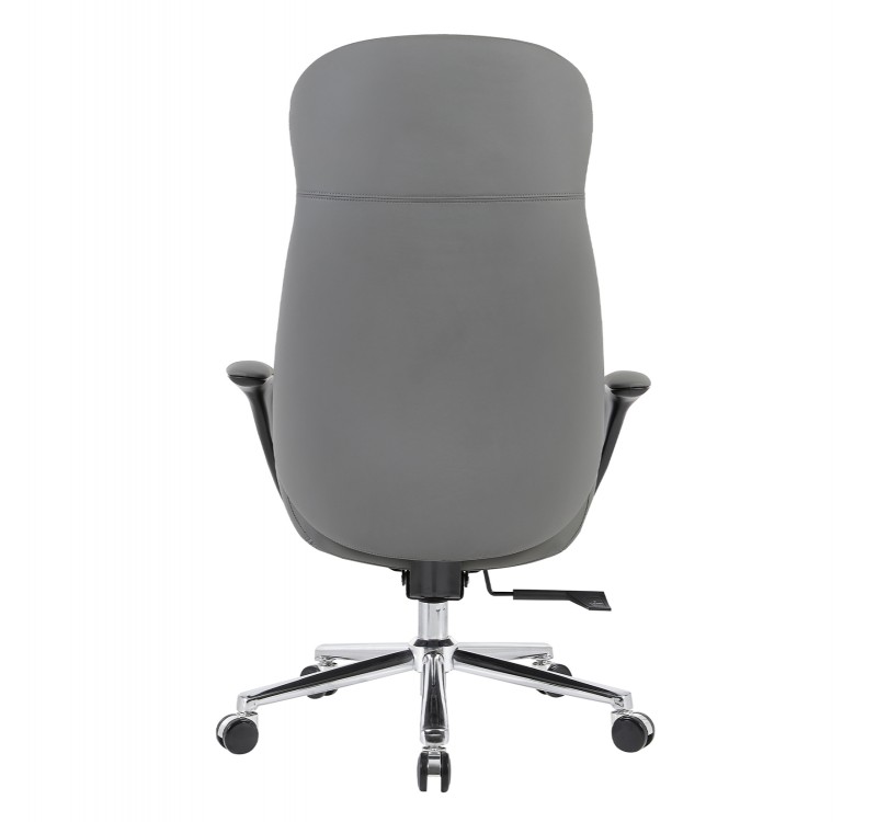 ΚΑΡΕΚΛΑ ΓΡΑΦΕΙΟΥ VELUM HM1233.10 ΓΚΡΙ PU--ΒΑΣΗ ΧΡΩΜΙΟΥ 71x69x116-122Υεκ.
