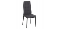 ΚΑΡΕΚΛΑ ΤΡΑΠΕΖΑΡΙΑΣ DOTER HM18405.20 ΓΚΡΙ ΥΦΑΣΜΑ-ΜΕΤΑΛ.ΠΟΔΙΑ ΜΑΥΡΑ 40x50x95Υεκ