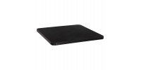 ΕΠΙΦΑΝΕΙΑ ΤΡΑΠΕΖΙΟΥ SINTERED STONE ΤΕΤΡΑΓΩΝΗ HM6654.01 ΠΛΑΙΣΙΟ ALU ΜΑΥΡΟ 70x70εκ.
