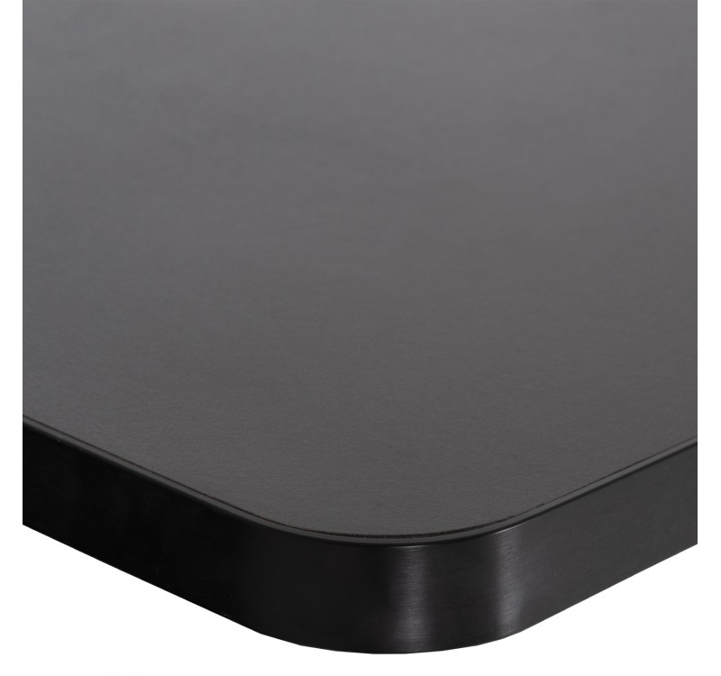 ΕΠΙΦΑΝΕΙΑ ΤΡΑΠΕΖΙΟΥ SINTERED STONE ΤΕΤΡΑΓΩΝΗ HM6654.01 ΠΛΑΙΣΙΟ ALU ΜΑΥΡΟ 70x70εκ.