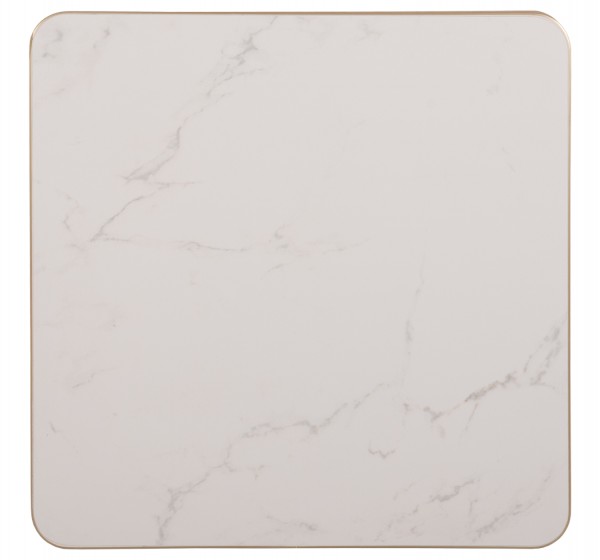 ΕΠΙΦΑΝΕΙΑ ΤΡΑΠΕΖΙΟΥ SINTERED STONE ΤΕΤΡΑΓΩΝΗ HM6654.12 ΠΛΑΙΣΙΟ ALU ΧΡΥΣΟ 70x70εκ.