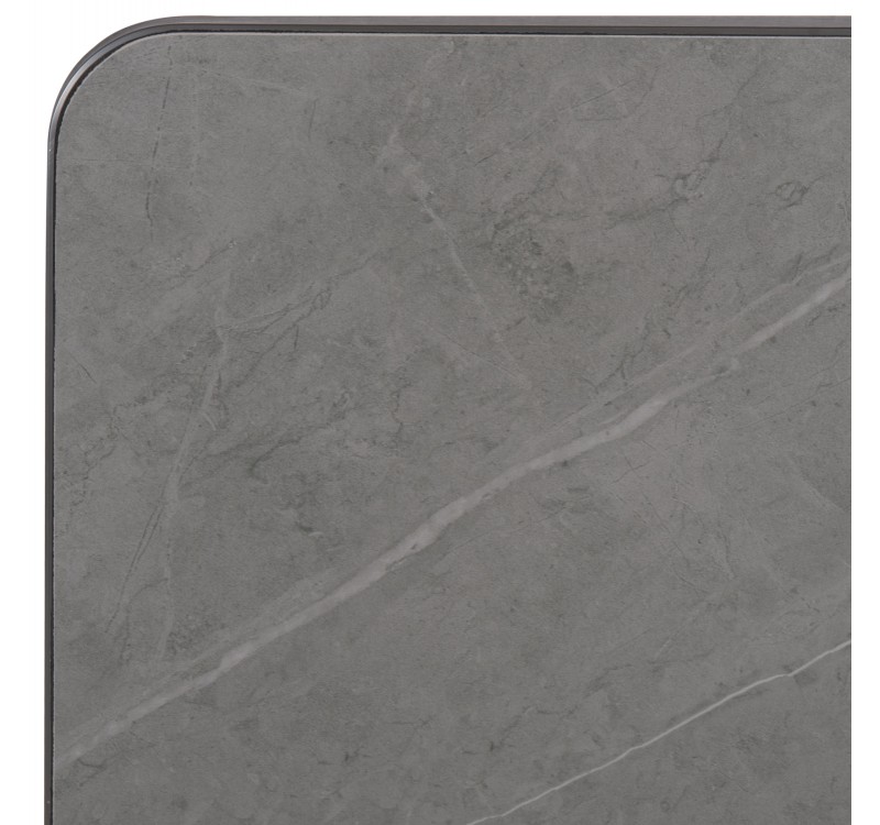 ΕΠΙΦΑΝΕΙΑ ΤΡΑΠΕΖΙΟΥ SINTERED STONE ΤΕΤΡΑΓΩΝΗ HM6654.05 ΠΛΑΙΣΙΟ ALU ΓΚΡΙ 70x70εκ.