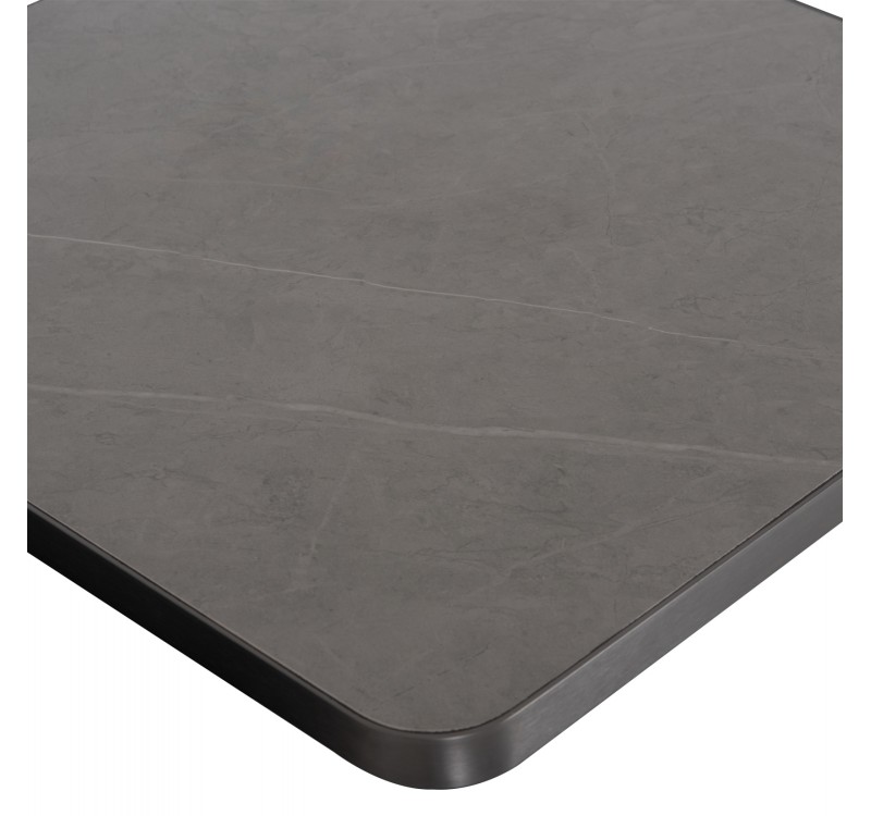 ΕΠΙΦΑΝΕΙΑ ΤΡΑΠΕΖΙΟΥ SINTERED STONE ΤΕΤΡΑΓΩΝΗ HM6654.05 ΠΛΑΙΣΙΟ ALU ΓΚΡΙ 70x70εκ.
