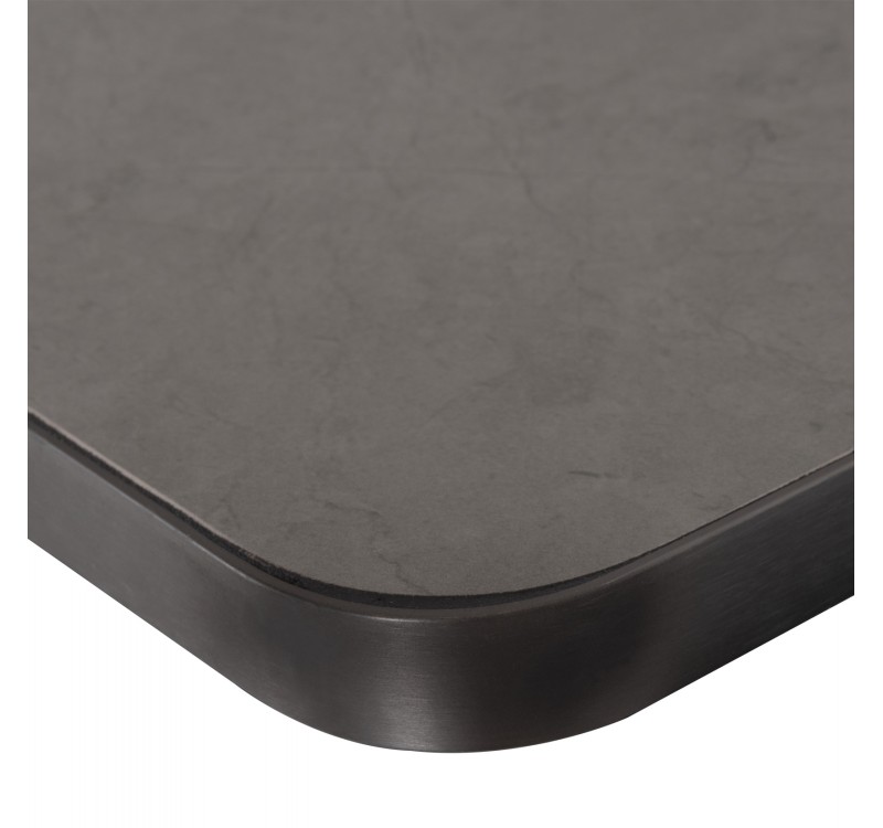 ΕΠΙΦΑΝΕΙΑ ΤΡΑΠΕΖΙΟΥ SINTERED STONE ΤΕΤΡΑΓΩΝΗ HM6654.05 ΠΛΑΙΣΙΟ ALU ΓΚΡΙ 70x70εκ.