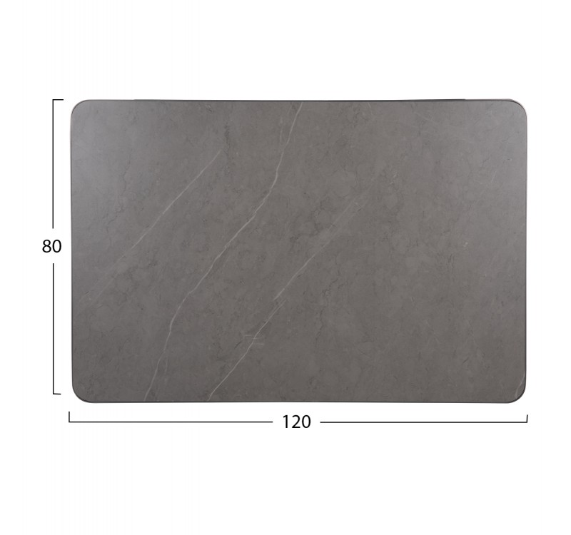 ΕΠΙΦΑΝΕΙΑ ΤΡΑΠΕΖΙΟΥ SINTERED STONE ΟΡΘΟΓΩΝΙΑ HM6656.05 ΓΚΡΙ ΜΑΡΜΑΡΟ 120x80εκ.