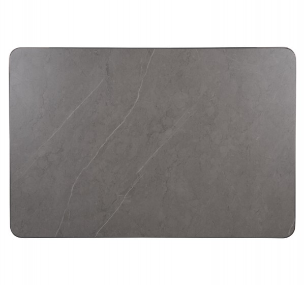 ΕΠΙΦΑΝΕΙΑ ΤΡΑΠΕΖΙΟΥ SINTERED STONE ΟΡΘΟΓΩΝΙΑ HM6656.05 ΠΛΑΙΣΙΟ ALU ΓΚΡΙ 120x80εκ.
