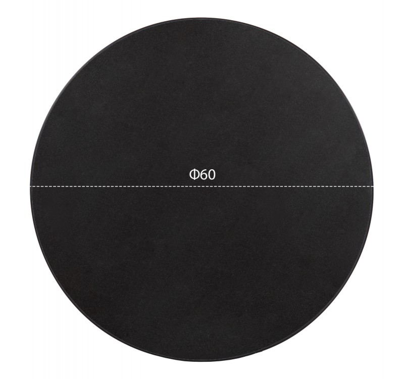 ΕΠΙΦΑΝΕΙΑ ΤΡΑΠΕΖΙΟΥ SINTERED STONE HM6652.01 ΜΕ ΠΛΑΙΣΙΟ ALU ΜΑΥΡO Φ60εκ.