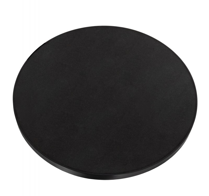 ΕΠΙΦΑΝΕΙΑ ΤΡΑΠΕΖΙΟΥ SINTERED STONE HM6652.01 ΜΕ ΠΛΑΙΣΙΟ ALU ΜΑΥΡO Φ60εκ.
