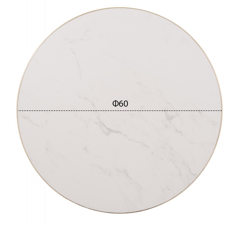 ΕΠΙΦΑΝΕΙΑ ΤΡΑΠΕΖΙΟΥ SINTERED STONE HM6652.12 ΜΕ ΠΛΑΙΣΙΟ ALU ΧΡΥΣΟ Φ60εκ.