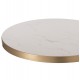 ΕΠΙΦΑΝΕΙΑ ΤΡΑΠΕΖΙΟΥ SINTERED STONE HM6652.12 ΜΕ ΠΛΑΙΣΙΟ ALU ΧΡΥΣΟ Φ60εκ.