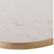 ΕΠΙΦΑΝΕΙΑ ΤΡΑΠΕΖΙΟΥ SINTERED STONE HM6652.12 ΜΕ ΠΛΑΙΣΙΟ ALU ΧΡΥΣΟ Φ60εκ.