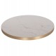 ΕΠΙΦΑΝΕΙΑ ΤΡΑΠΕΖΙΟΥ SINTERED STONE HM6652.12 ΜΕ ΠΛΑΙΣΙΟ ALU ΧΡΥΣΟ Φ60εκ.