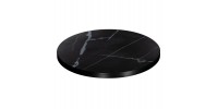ΕΠΙΦΑΝΕΙΑ ΤΡΑΠΕΖΙΟΥ SINTERED STONE HM6652.03 ΜΕ ΠΛΑΙΣΙΟ ALU ΜΑΥΡΟ Φ60εκ.