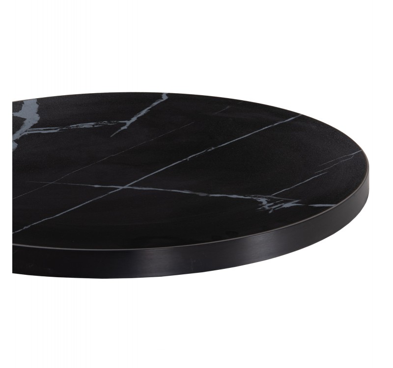 ΕΠΙΦΑΝΕΙΑ ΤΡΑΠΕΖΙΟΥ SINTERED STONE HM6652.03 ΜΕ ΠΛΑΙΣΙΟ ALU ΜΑΥΡΟ Φ60εκ.
