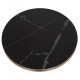 ΕΠΙΦΑΝΕΙΑ ΤΡΑΠΕΖΙΟΥ SINTERED STONE HM6652.13 ΜΕ ΠΛΑΙΣΙΟ ALU ΧΡΥΣΟ Φ60εκ.