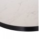 ΕΠΙΦΑΝΕΙΑ ΤΡΑΠΕΖΙΟΥ SINTERED STONE HM6652.02 ΜΕ ΠΛΑΙΣΙΟ ALU ΜΑΥΡΟ Φ60εκ.
