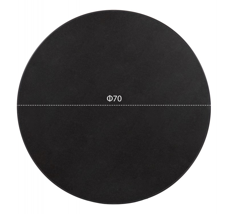 ΕΠΙΦΑΝΕΙΑ ΤΡΑΠΕΖΙΟΥ SINTERED STONE HM6653.01 ΜΕ ΠΛΑΙΣΙΟ ALU ΜΑΥΡΟ Φ70εκ.