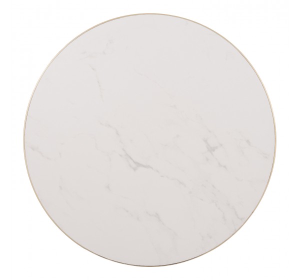 ΕΠΙΦΑΝΕΙΑ ΤΡΑΠΕΖΙΟΥ SINTERED STONE HM6653.12 ΜΕ ΠΛΑΙΣΙΟ ALU ΧΡΥΣΟ Φ70εκ.
