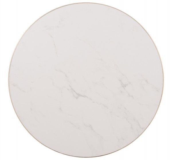 ΕΠΙΦΑΝΕΙΑ ΤΡΑΠΕΖΙΟΥ SINTERED STONE HM6653.12 ΜΕ ΠΛΑΙΣΙΟ ALU ΧΡΥΣΟ Φ70εκ.