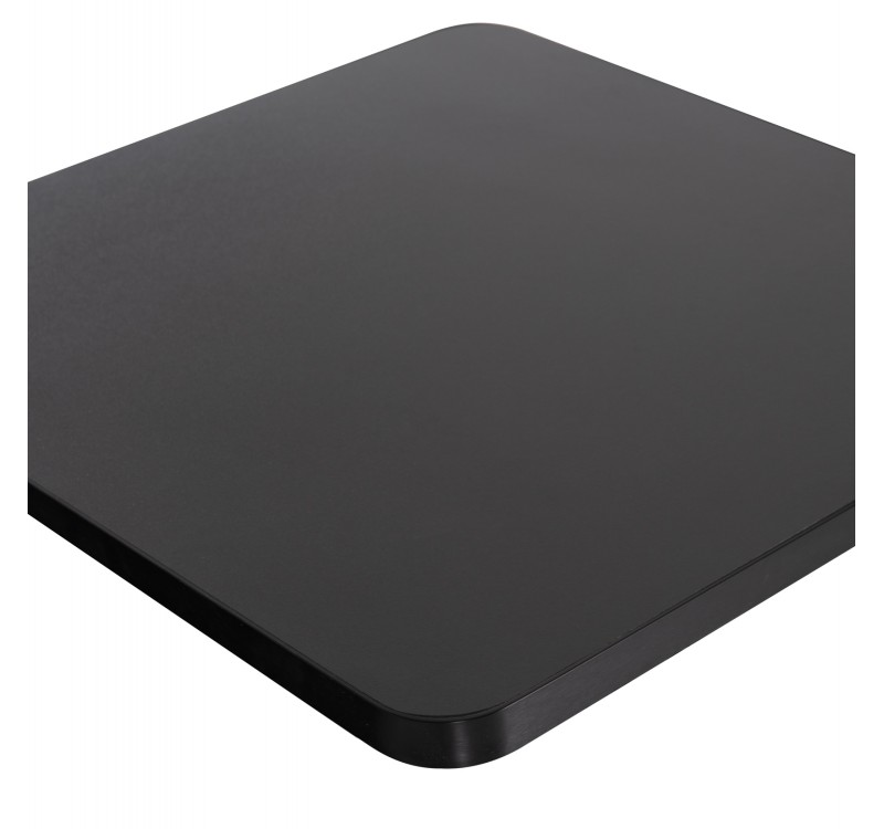 ΕΠΙΦΑΝΕΙΑ ΤΡΑΠΕΖΙΟΥ SINTERED STONE ΤΕΤΡΑΓΩΝΗ HM6655.01 ΠΛΑΙΣΙΟ ALU ΜΑΥΡΟ 80x80εκ.