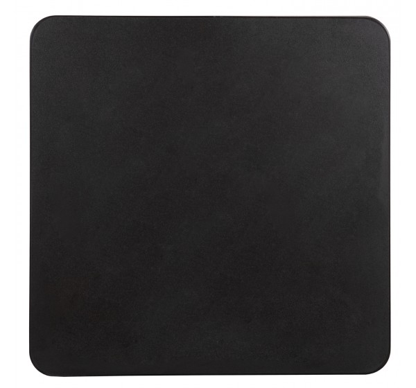 ΕΠΙΦΑΝΕΙΑ ΤΡΑΠΕΖΙΟΥ SINTERED STONE ΤΕΤΡΑΓΩΝΗ HM6655.01 ΠΛΑΙΣΙΟ ALU ΜΑΥΡΟ 80x80εκ.