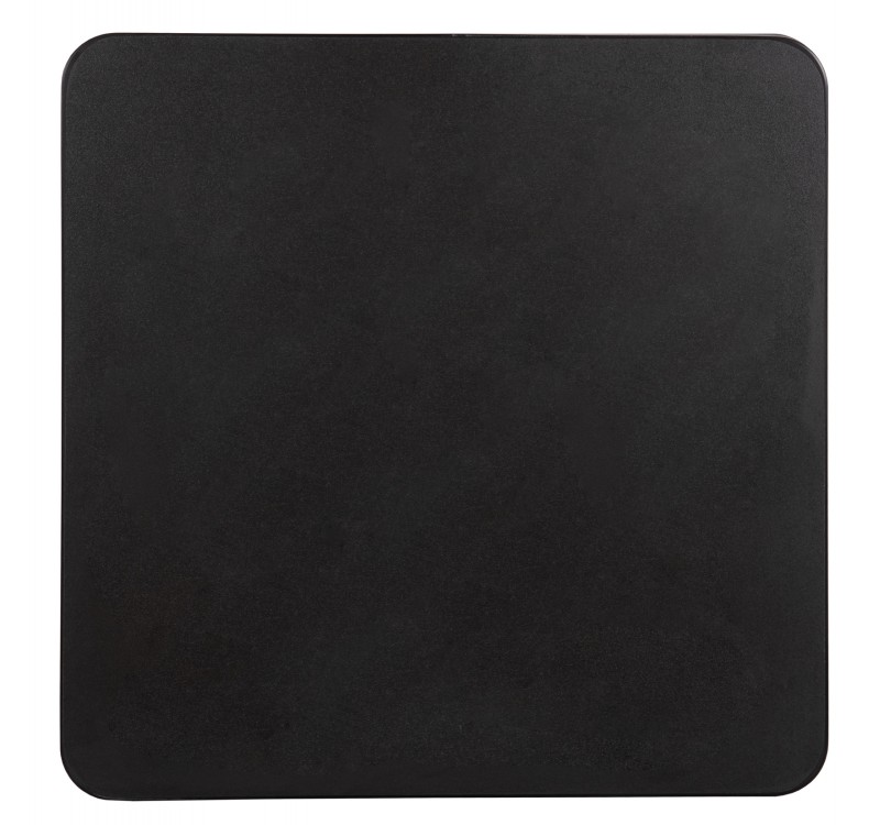 ΕΠΙΦΑΝΕΙΑ ΤΡΑΠΕΖΙΟΥ SINTERED STONE ΤΕΤΡΑΓΩΝΗ HM6655.01 ΠΛΑΙΣΙΟ ALU ΜΑΥΡΟ 80x80εκ.