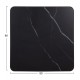 ΕΠΙΦΑΝΕΙΑ ΤΡΑΠΕΖΙΟΥ SINTERED STONE ΤΕΤΡΑΓΩΝΗ HM6655.03 ΠΛΑΙΣΙΟ ALU ΜΑΥΡΟ 80x80εκ.