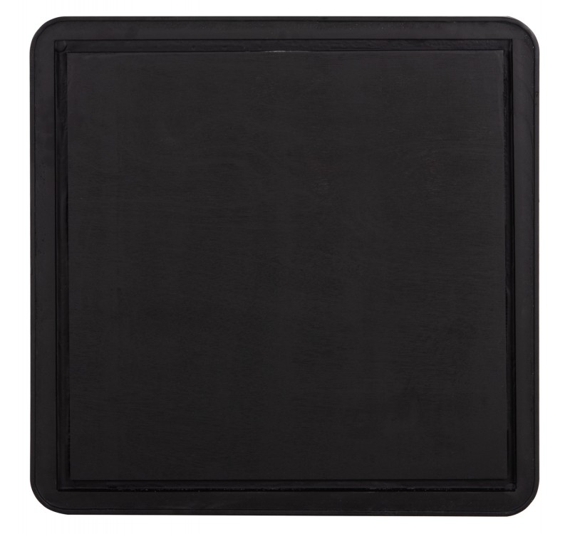 ΕΠΙΦΑΝΕΙΑ ΤΡΑΠΕΖΙΟΥ SINTERED STONE ΤΕΤΡΑΓΩΝΗ HM6655.03 ΠΛΑΙΣΙΟ ALU ΜΑΥΡΟ 80x80εκ.