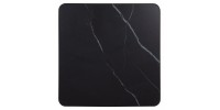 ΕΠΙΦΑΝΕΙΑ ΤΡΑΠΕΖΙΟΥ SINTERED STONE ΤΕΤΡΑΓΩΝΗ HM6655.03 ΠΛΑΙΣΙΟ ALU ΜΑΥΡΟ 80x80εκ.