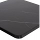 ΕΠΙΦΑΝΕΙΑ ΤΡΑΠΕΖΙΟΥ SINTERED STONE ΤΕΤΡΑΓΩΝΗ HM6655.03 ΠΛΑΙΣΙΟ ALU ΜΑΥΡΟ 80x80εκ.