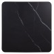 ΕΠΙΦΑΝΕΙΑ ΤΡΑΠΕΖΙΟΥ SINTERED STONE ΤΕΤΡΑΓΩΝΗ HM6655.03 ΠΛΑΙΣΙΟ ALU ΜΑΥΡΟ 80x80εκ.