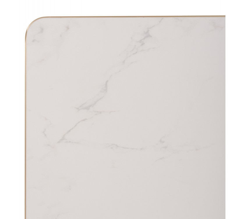 ΕΠΙΦΑΝΕΙΑ ΤΡΑΠΕΖΙΟΥ SINTERED STONE ΟΡΘΟΓΩΝΙΑ HM6656.12 ΠΛΑΙΣΙΟ ALU ΧΡΥΣΟ 120x80εκ.