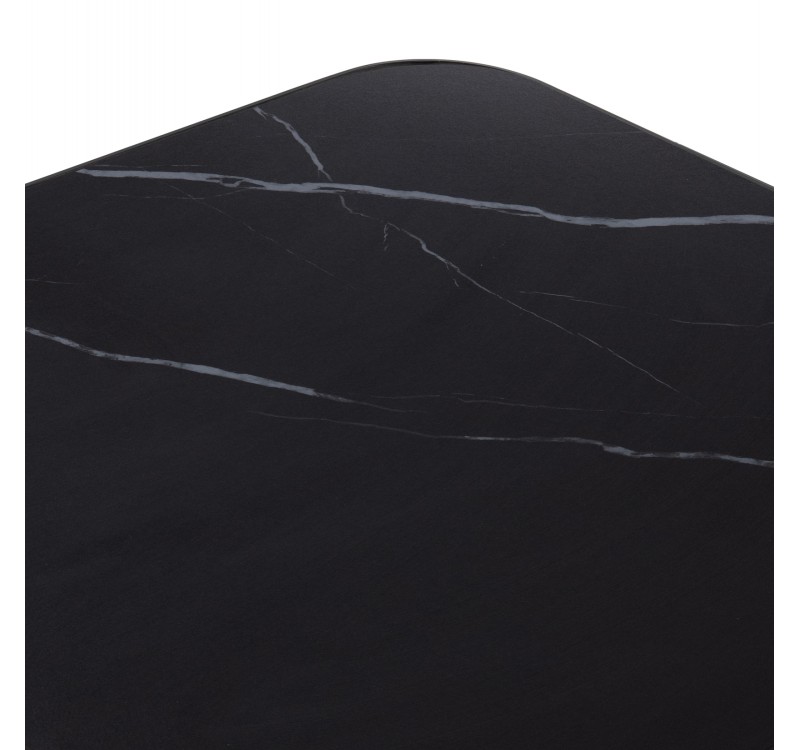 ΕΠΙΦΑΝΕΙΑ ΤΡΑΠΕΖΙΟΥ SINTERED STONE ΟΡΘΟΓΩΝΙΑ HM6656.03 ΠΛΑΙΣΙΟ ALU ΜΑΥΡΟ 120x80εκ.