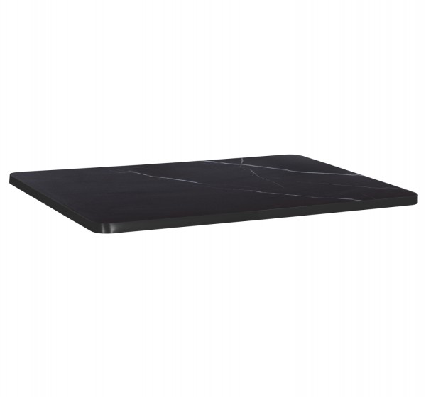 ΕΠΙΦΑΝΕΙΑ ΤΡΑΠΕΖΙΟΥ SINTERED STONE ΟΡΘΟΓΩΝΙΑ HM6656.03 ΠΛΑΙΣΙΟ ALU ΜΑΥΡΟ 120x80εκ.