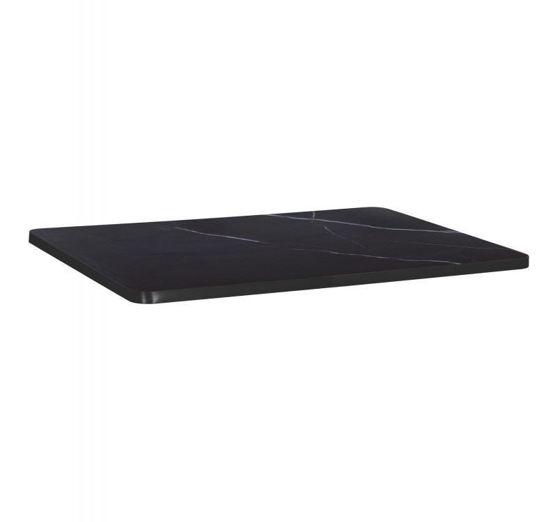 ΕΠΙΦΑΝΕΙΑ ΤΡΑΠΕΖΙΟΥ SINTERED STONE ΟΡΘΟΓΩΝΙΑ HM6656.03 ΠΛΑΙΣΙΟ ALU ΜΑΥΡΟ 120x80εκ.