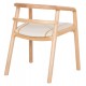 ΠΟΛΥΘΡΟΝΑ ΤΡΑΠΕΖΑΡΙΑΣ EFFY HM18393.01 ΦΡΑΞΙΝΟΣ ΣΕ OAK-ΚΑΘΙΣΜΑ ΕΚΡΟΥ PU 60x58x71Υεκ