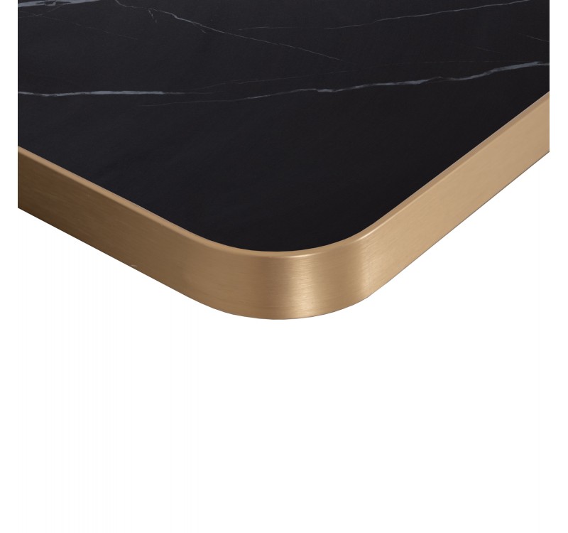 ΕΠΙΦΑΝΕΙΑ ΤΡΑΠΕΖΙΟΥ SINTERED STONE ΟΡΘΟΓΩΝΙΑ HM6656.13 ΠΛΑΙΣΙΟ ALU ΧΡΥΣΟ 120x80εκ.