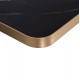 ΕΠΙΦΑΝΕΙΑ ΤΡΑΠΕΖΙΟΥ SINTERED STONE ΟΡΘΟΓΩΝΙΑ HM6656.13 ΠΛΑΙΣΙΟ ALU ΧΡΥΣΟ 120x80εκ.