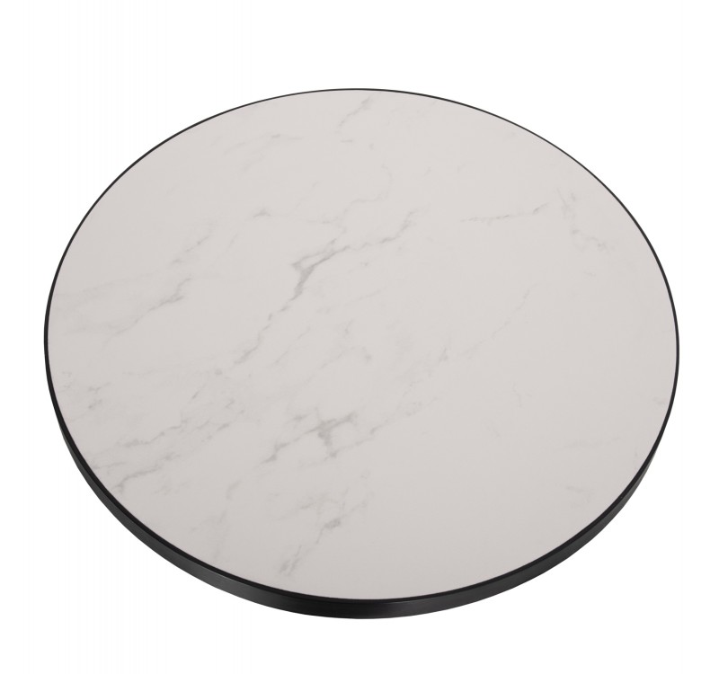 ΕΠΙΦΑΝΕΙΑ ΤΡΑΠΕΖΙΟΥ SINTERED STONE HM6653.02 ΜΕ ΠΛΑΙΣΙΟ ALU ΜΑΥΡΟ Φ70εκ.