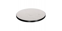 ΕΠΙΦΑΝΕΙΑ ΤΡΑΠΕΖΙΟΥ SINTERED STONE HM6653.02 ΜΕ ΠΛΑΙΣΙΟ ALU ΜΑΥΡΟ Φ70εκ.