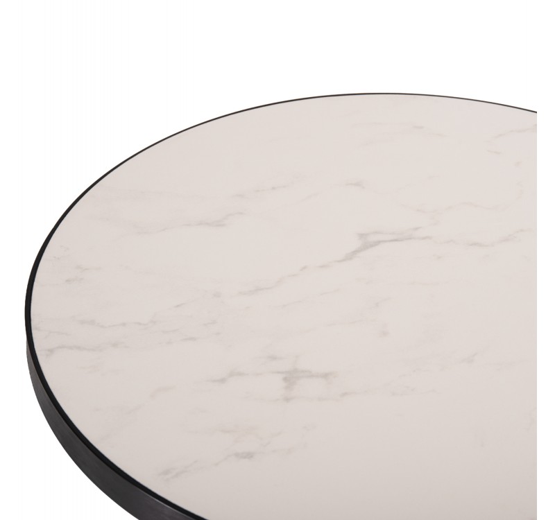 ΕΠΙΦΑΝΕΙΑ ΤΡΑΠΕΖΙΟΥ SINTERED STONE HM6653.02 ΜΕ ΠΛΑΙΣΙΟ ALU ΜΑΥΡΟ Φ70εκ.
